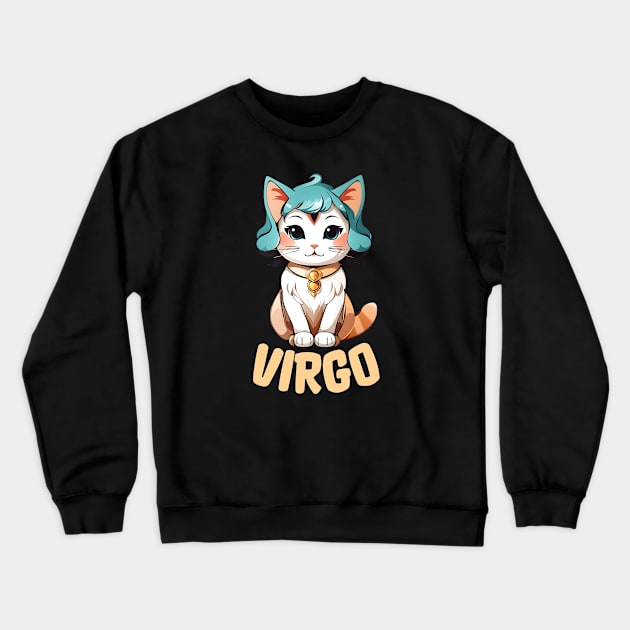 Virgo Zodiac Sign Crewneck Sweatshirt by ElCrocodel